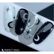 PN - LacGel LaQ X - Black & White Gél Lakk Szett **