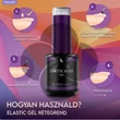 PN - Elastic Hard - RubberBGelMultip - Ecset.Műkörömép.Zselé Szett 3x15ml-Clear