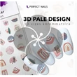 PN - Körömmatrica - 3D Pale Design