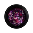 PN - Nail Confetti 6 - Lila - Ciklámen - Ezüst