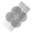 PN - Holo Nail Sticker - Körömmatrica - 1 - Rózsás - Holo ezüstös