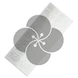 PN - Holo Nail Sticker - Körömmatrica - 2 - Lyukacsos és hullámos - Holo ezüstös