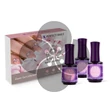 French Cover - Elastic gel - Ecsetes műkörömépítő zselé készlet