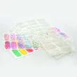 PN - Holo Nail Sticker - Körömmatrica - 3 - Virágos - Holo ezüstös