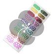 PN - Holo Nail Sticker - Körömmatrica - 5 - Hüllőmintás - Szivárványos