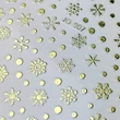 PN - Körömmatrica - Golden Snowflakes