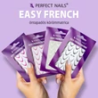 PN - Körömmatrica - Easy French White