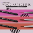 PN - Műköröm Díszítő Ecset - Wood Art #3