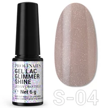 Profinails Gel Lac Glimmer Shine LED/UV lakkzselé  6g S-04
