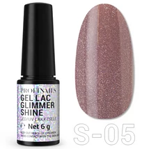 Profinails Gel Lac Glimmer Shine LED/UV lakkzselé  6g S-05