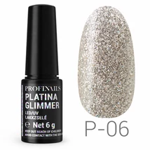 Profinails Platina Glimmer LED/UV lakkzselé 6g P-06