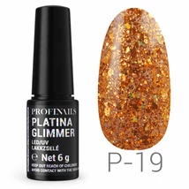 Profinails   Platina Glimmer LED/UV lakkzselé 6g P-19