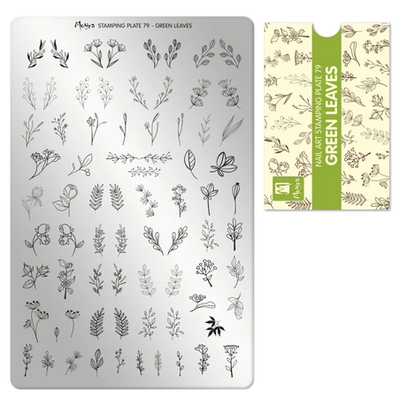 Moyra nyomdalemez No.079 Green Leaves