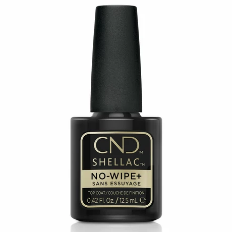 SHELLAC No Wipe+ Top Coat fixálásmentes fedőlakk 12,5 ml