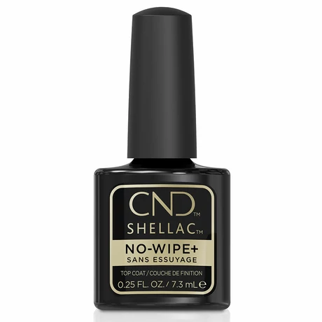 SHELLAC No Wipe+ Top Coat fixálásmentes fedőlakk 7,3 ml