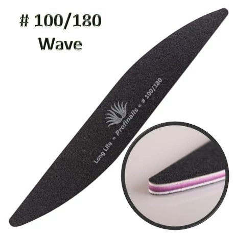 Profinails Körömreszelő Wave Fekete #100/180