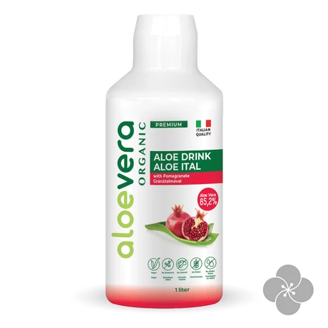 Aloe Vera Organic Prémium Ital gránátalmával 1000ml