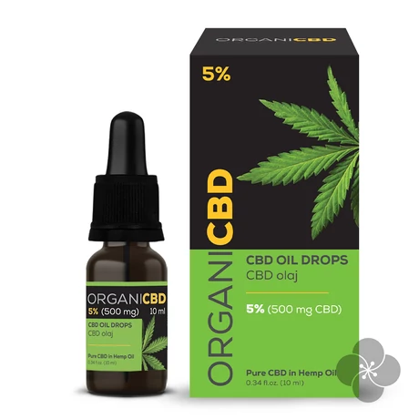 OrganiCBD CBD olaj 5% (500mg) 10ml