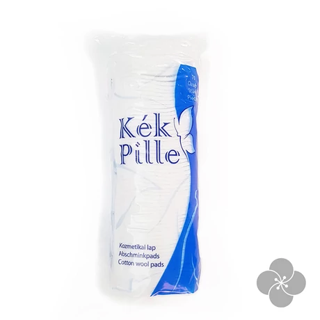 Kék pille vattakorong 100db, varrott szélű