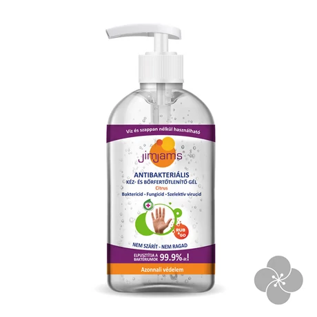 JimJams Antibakteriális kéz- és bőrfertőtlenítő gél 300ml
