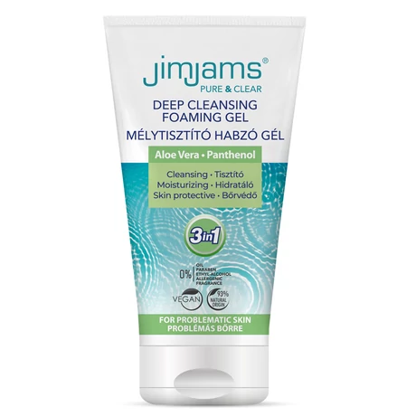 JimJams Beauty ALOE VERA Habzó lemosó gél, 150ml