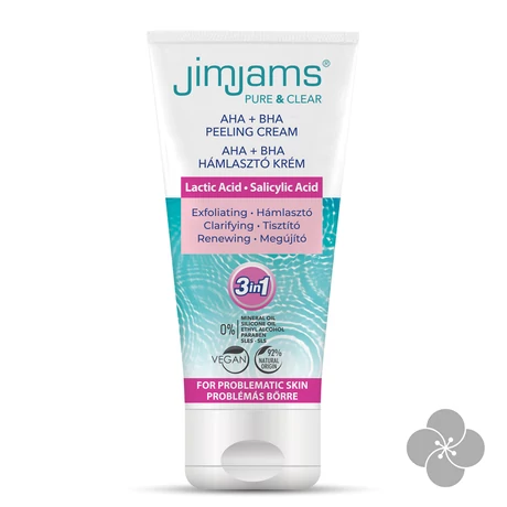 JimJams Pure & Clear AHA+BHA Hámlasztó krém 75ml