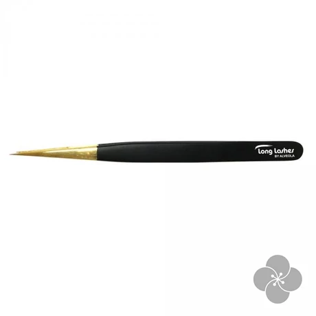 Long Lashes csipesz egyenes - fekete, 13cm