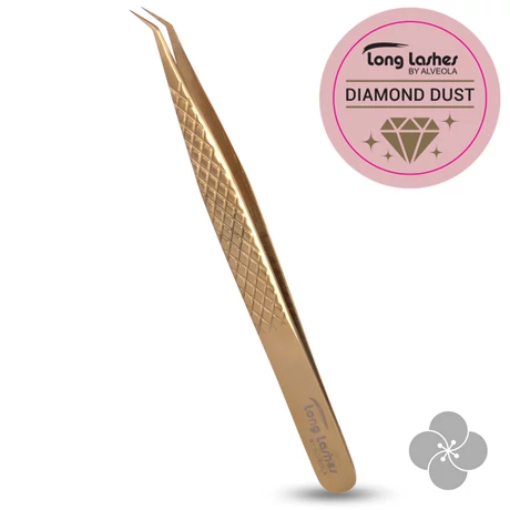 Long Lashes Diamond Dust rövid fejű csipesz
