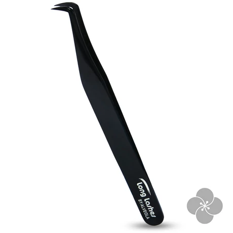 Long Lashes 90 fokos Volume Pro szempilla csipesz –fekete
