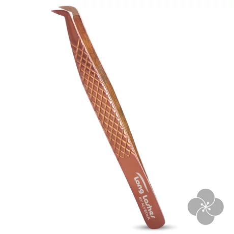 Long Lashes Pro Nano Volume csipesz - Duck típusú, Bronz