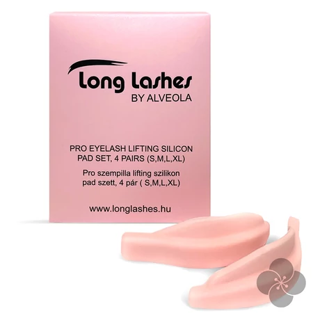 Long Lashes Pro szempilla lifting szilikon pad szett, 4 pár (S,M,L,XL)