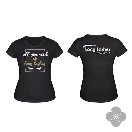Long Lashes 'All you need' póló fekete - S
