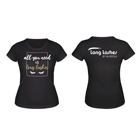 Long Lashes 'All you need' póló fekete - XL