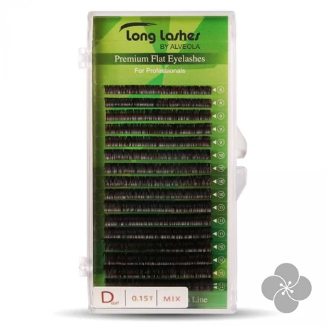 Long Lashes Flat pilla D / 0,15 - 8-9-10-11-12-13-14mm