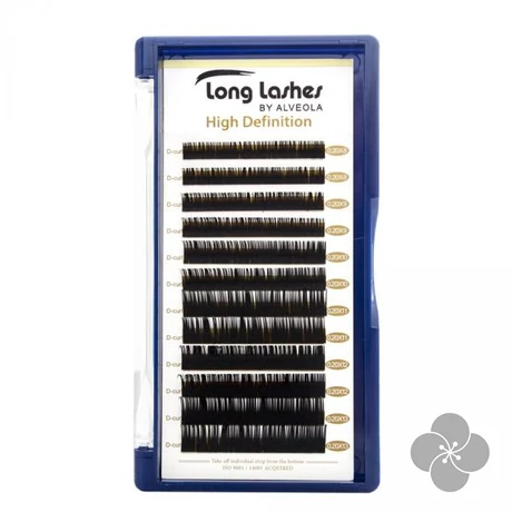 Long Lashes szempilla fekete D / 0,20 - MIX