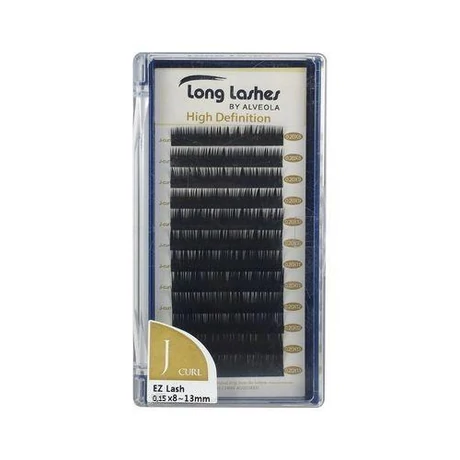 Long Lashes szempilla fekete J / 0,15 - MIX