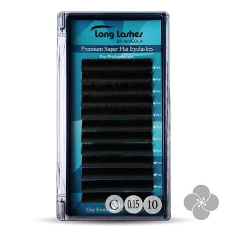 Long Lashes Premium Super Flat C / 0,15 - 10mm
