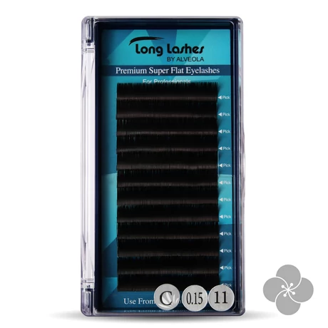 Long Lashes Premium Super Flat C / 0,15 - 11mm