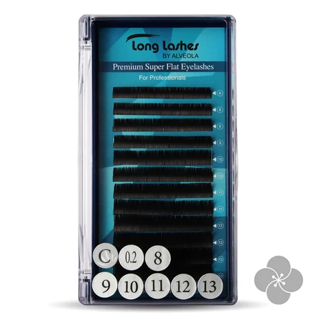 Long Lashes Premium Super Flat C / 0,20 - 8-9-10-11-12-13mm