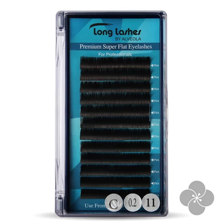 Long Lashes Premium Super Flat C / 0,2 - 11mm