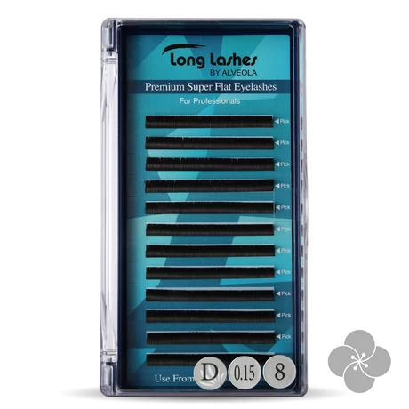 Long Lashes Premium Super Flat D / 0,15 - 8mm