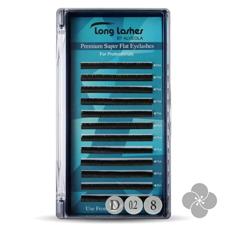 Long Lashes Premium Super Flat D / 0,2 - 8mm