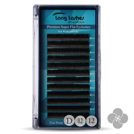 Long Lashes Premium Super Flat D / 0,2 - 12mm