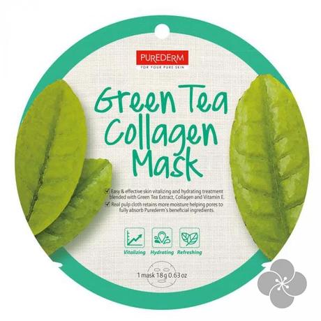 PureDerm Green Tea maszk circle
