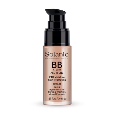 Solanie BB krém hialuronsavval és fényvédővel SPF15 - médium