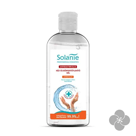 Solanie Antibakteriális kéz- és bőrfertőtlenítő gél 100ml