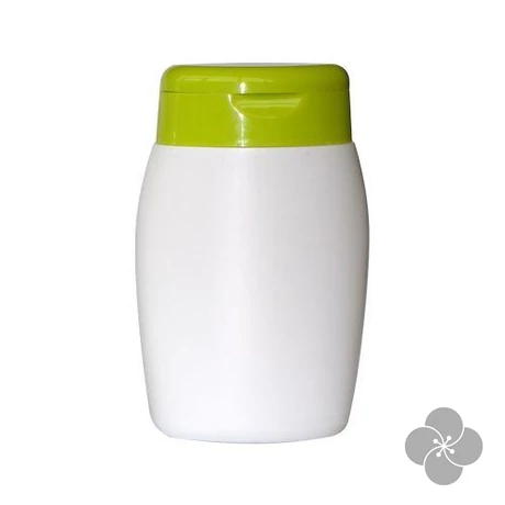 Flakon fehér, zöld kupakkal 100ml