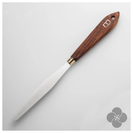 Rozsdamentes keskeny acél spatula 22,5cm