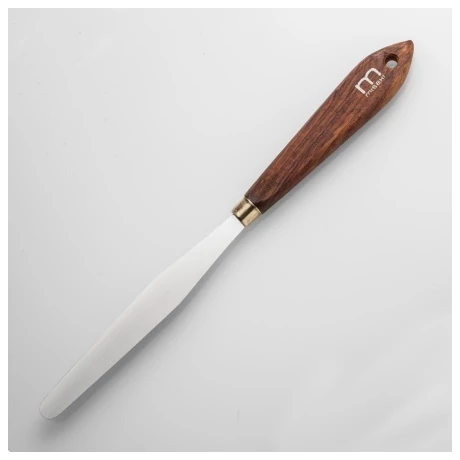 Rozsdamentes keskeny acél spatula 22,5cm