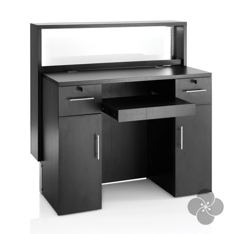 Barlux Consolle fekete recepciós pult